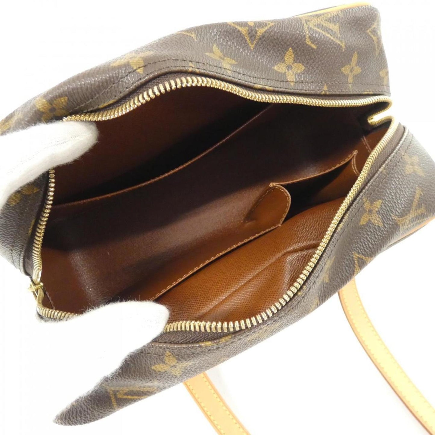 Louis Vuitton Coated Canvas Brown Shoulder Bags