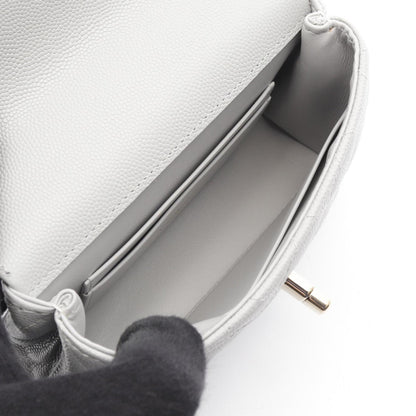 Chanel Calfskin Gray Shoulder Bags