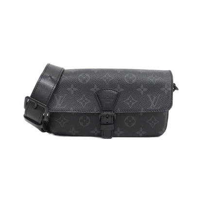 Louis Vuitton Coated Canvas Black Shoulder Bags