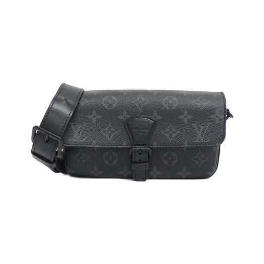 Louis Vuitton Coated Canvas Black Shoulder Bags