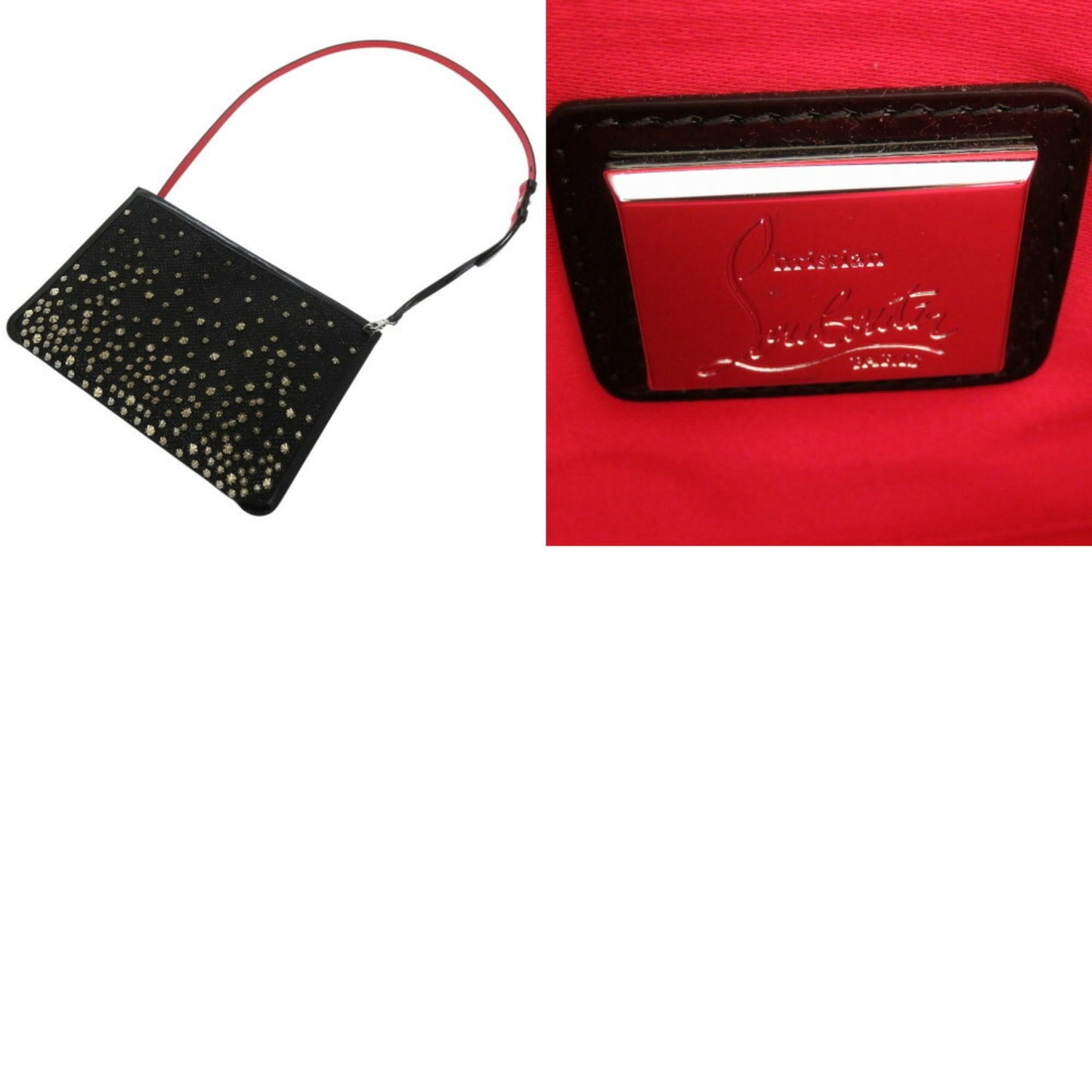 Christian Louboutin Pvc Black Clutch Bags