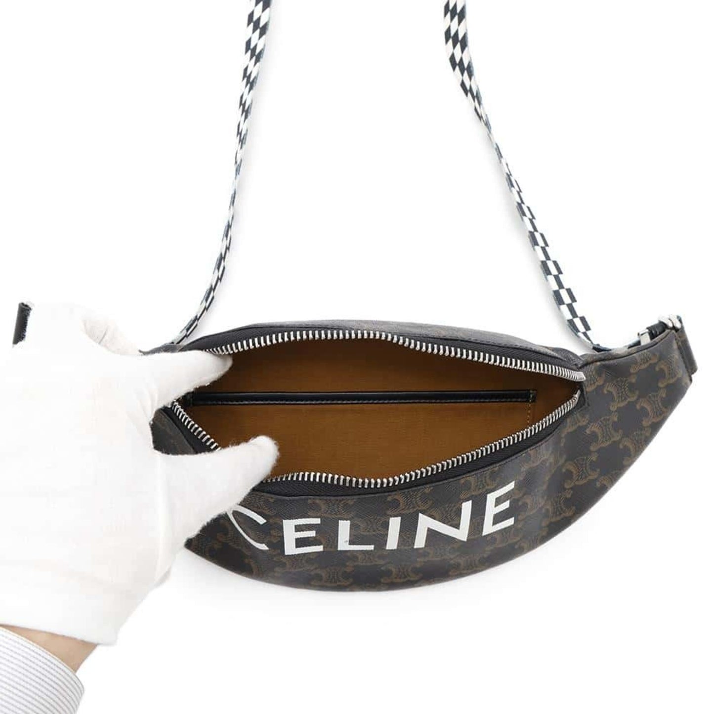 Celine Pvc Brown Crossbody Bags