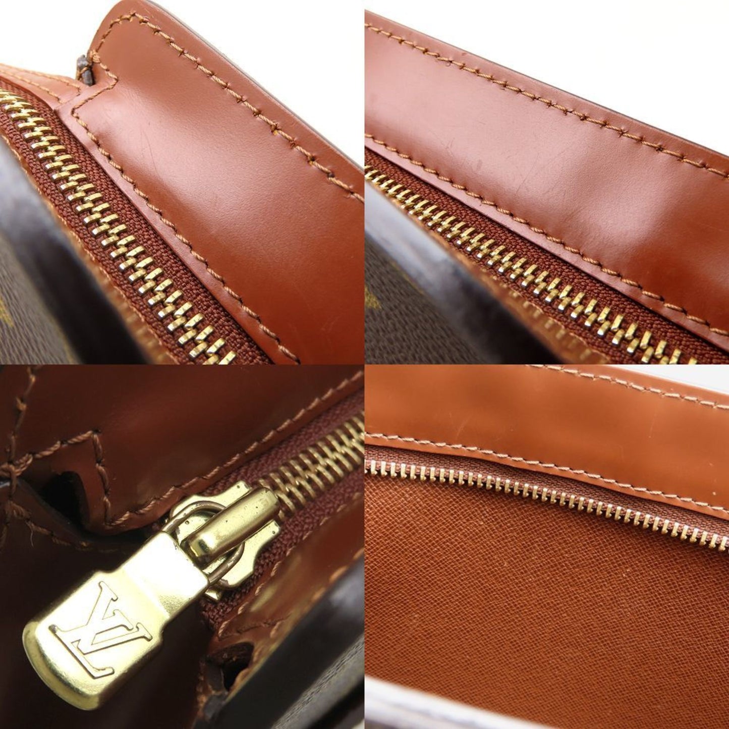 Louis Vuitton Canvas Brown Clutch Bags