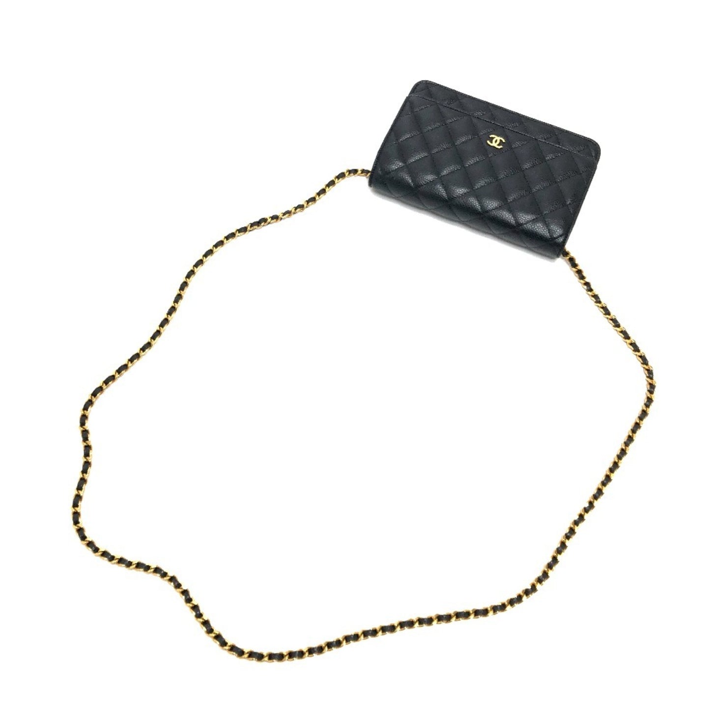 Chanel Calfskin Black Shoulder Bags
