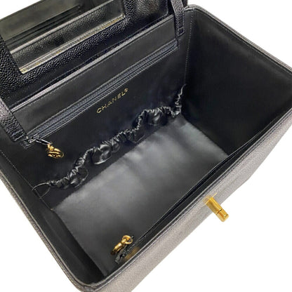 Chanel Calfskin Black Handbags
