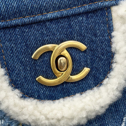 Chanel Denim Blue Shoulder Bags