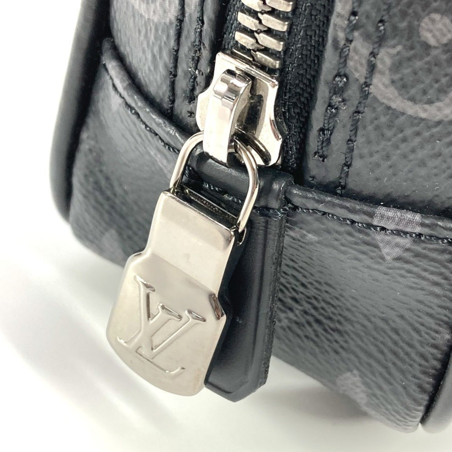 Louis Vuitton Monogram Canvas Black Clutch Bags