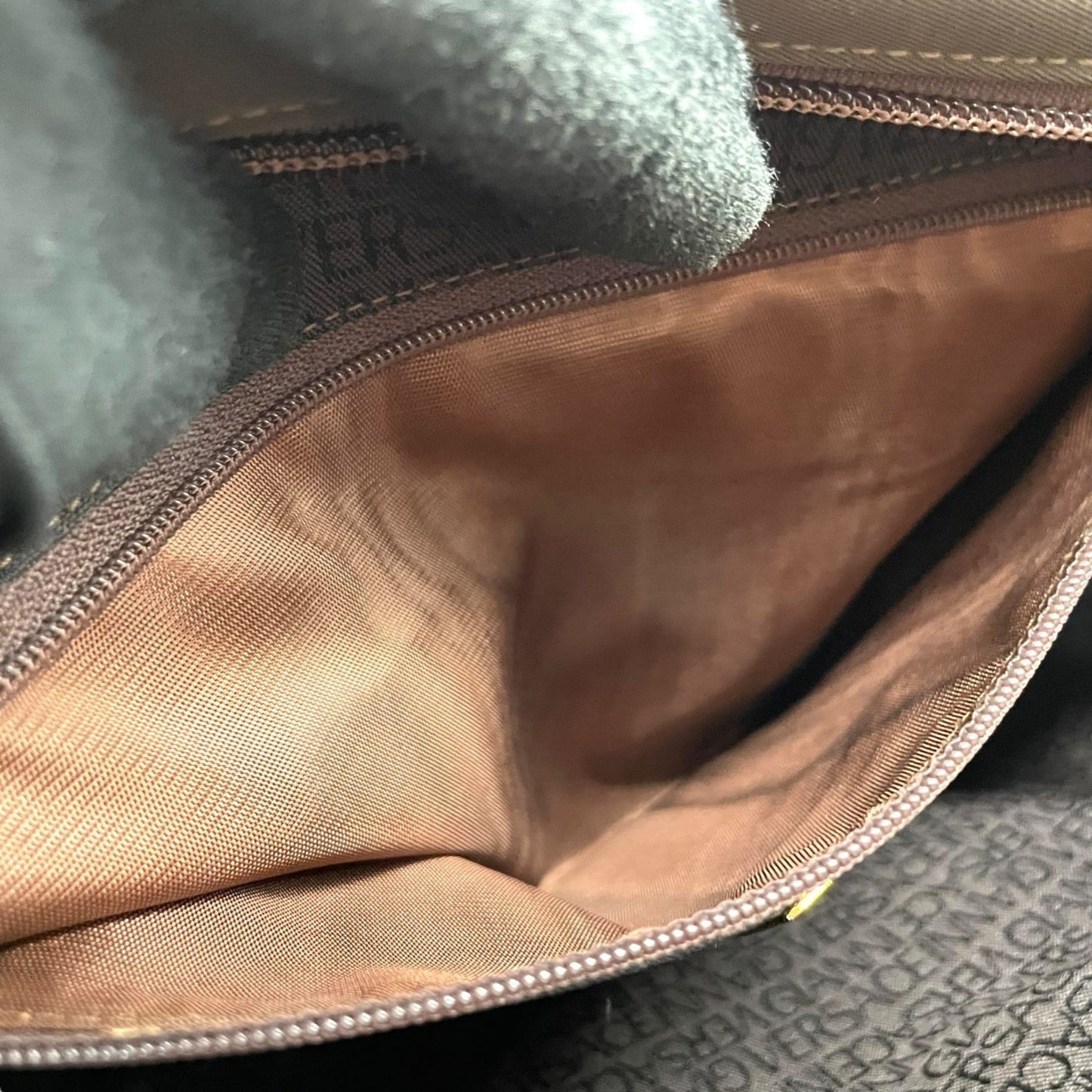 Versace Nylon Brown Shoulder Bags