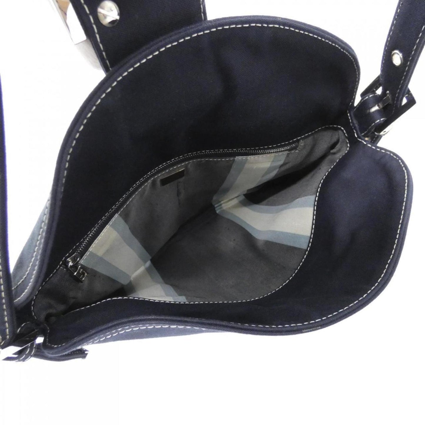 Fendi Canvas Blue Shoulder Bags
