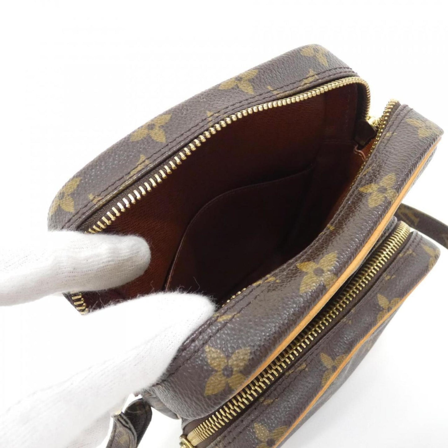 Louis Vuitton Coated Canvas Brown Shoulder Bags