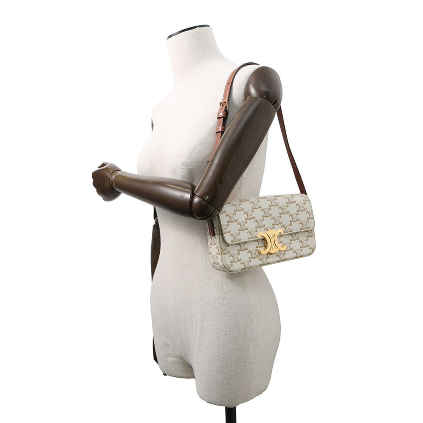 Celine Pvc White Shoulder Bags