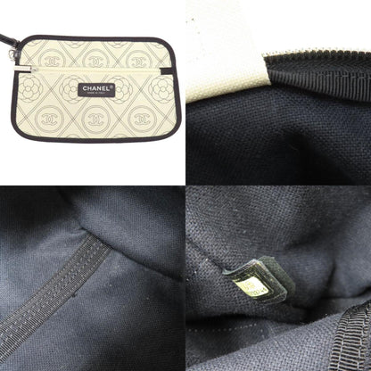 Chanel Coated Canvas Black Travel Bags