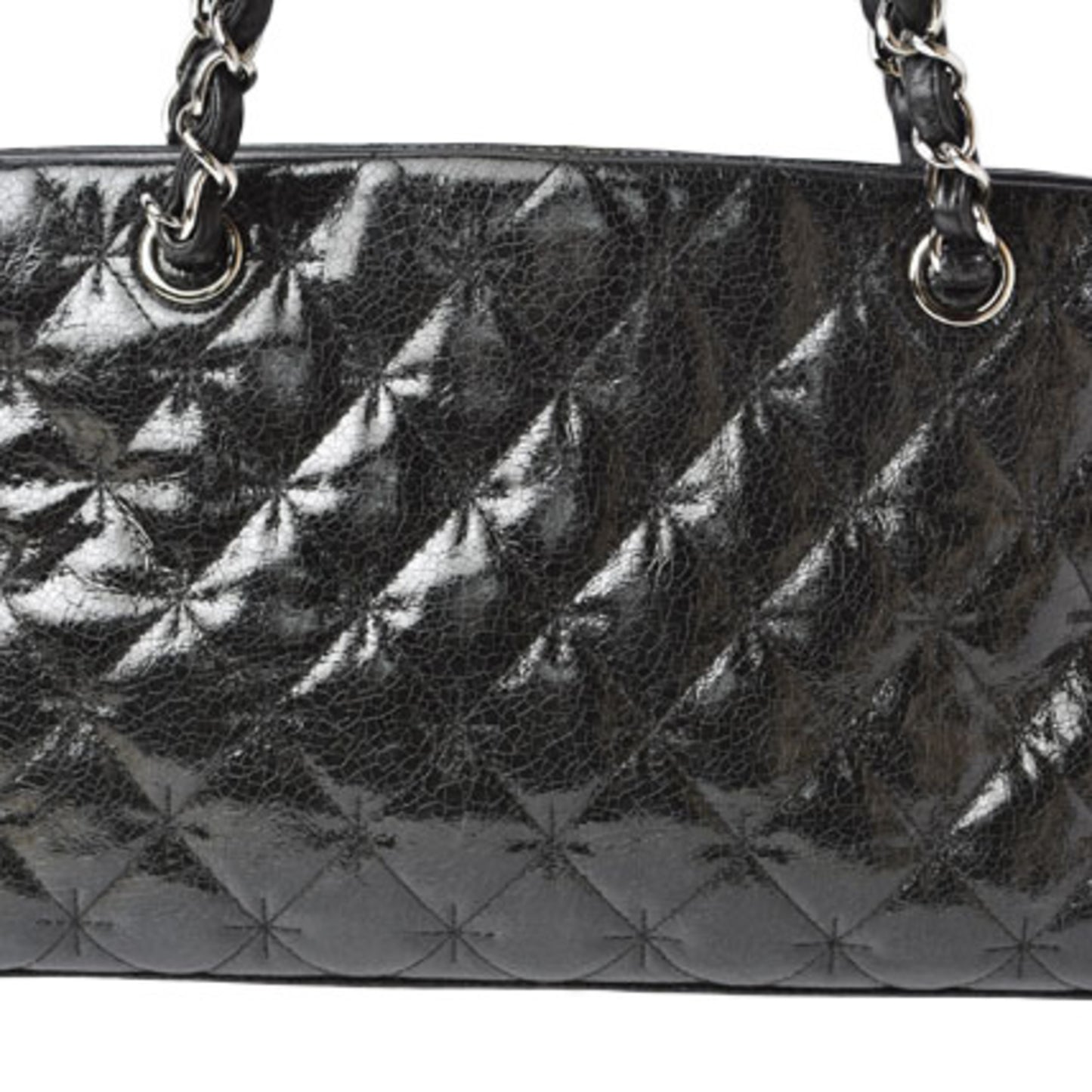 Chanel Patent Black Tote Bags