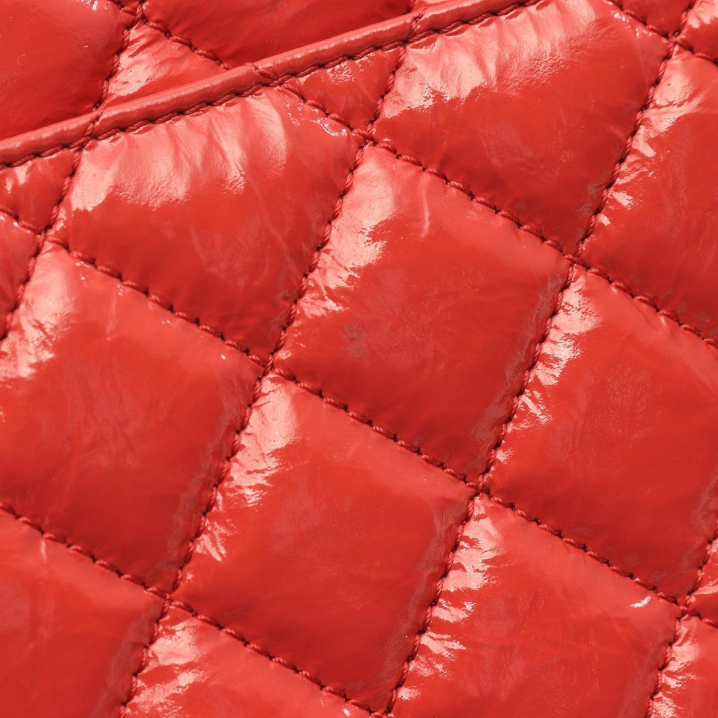 Chanel Patent Orange Shoulder Bags
