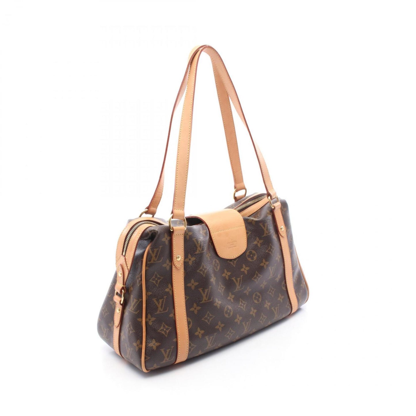 Louis Vuitton Coated Canvas Brown Shoulder Bags