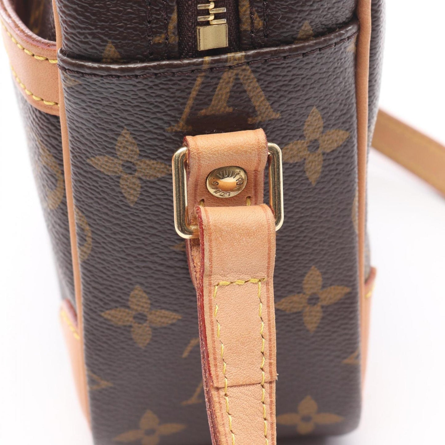 Louis Vuitton Coated Canvas Brown Shoulder Bags