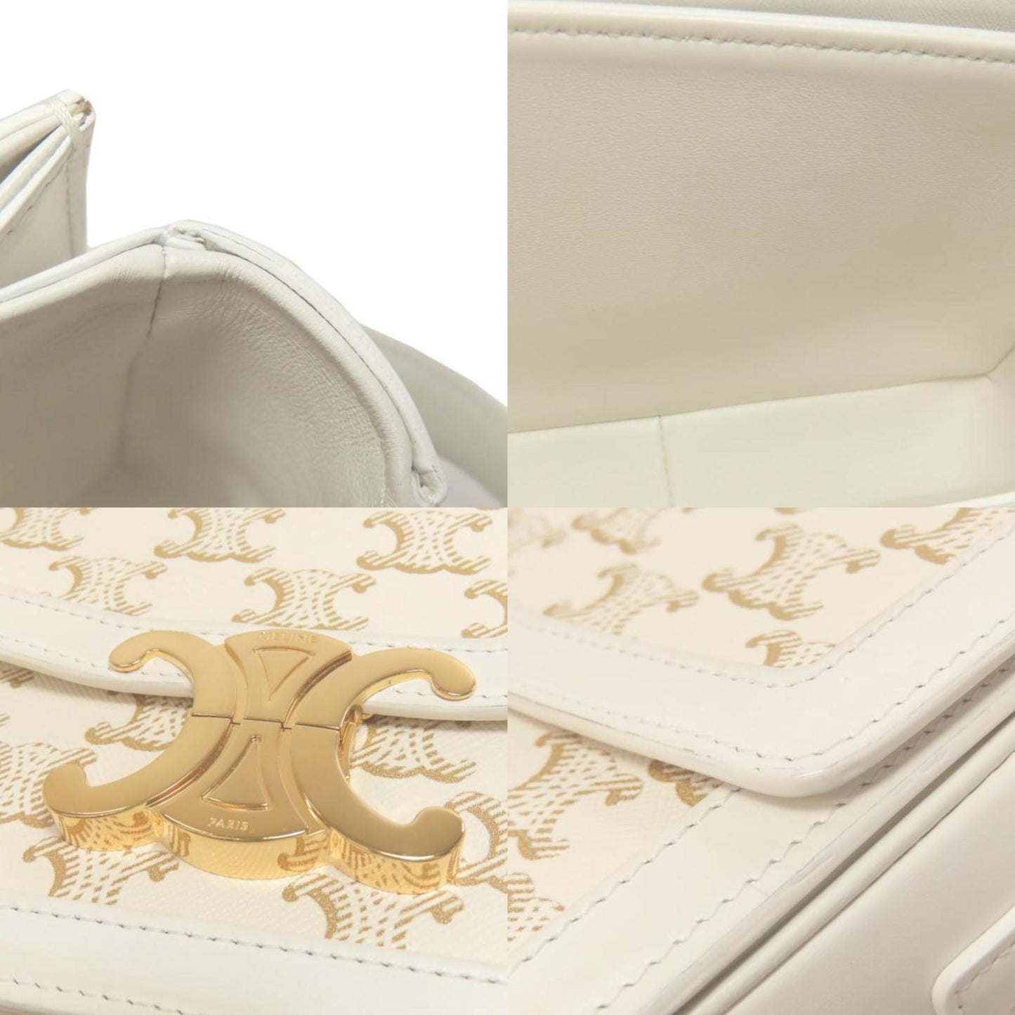 Celine Pvc White Shoulder Bags