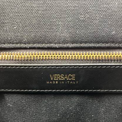 Versace Canvas Black Tote Bags