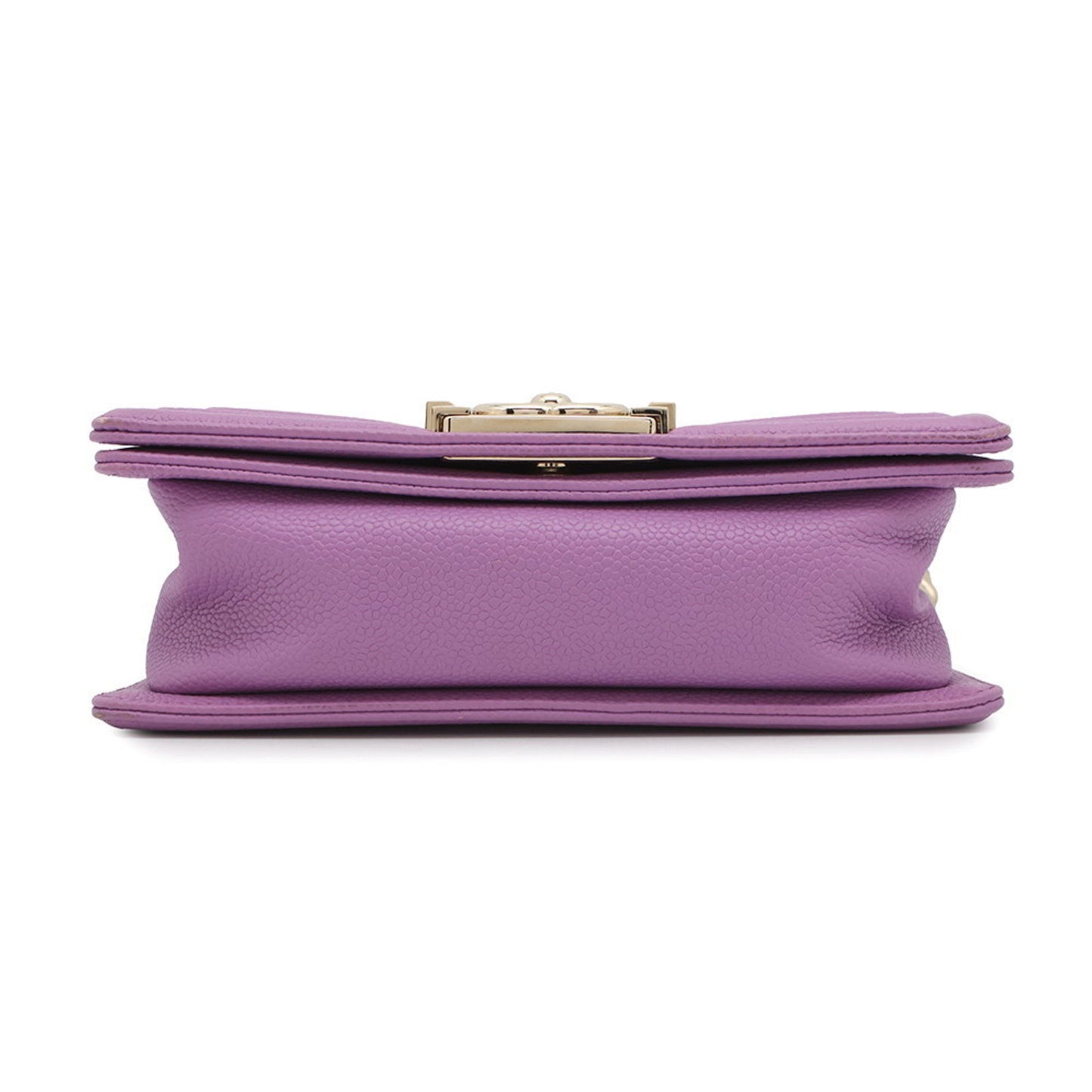 Chanel Calfskin Purple Shoulder Bags