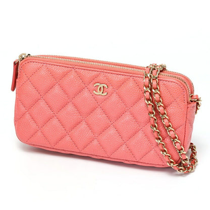 Chanel Calfskin Pink Shoulder Bags