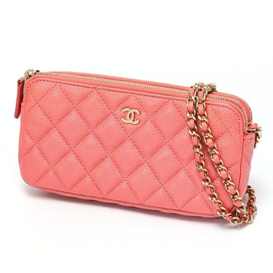 Chanel Calfskin Pink Shoulder Bags