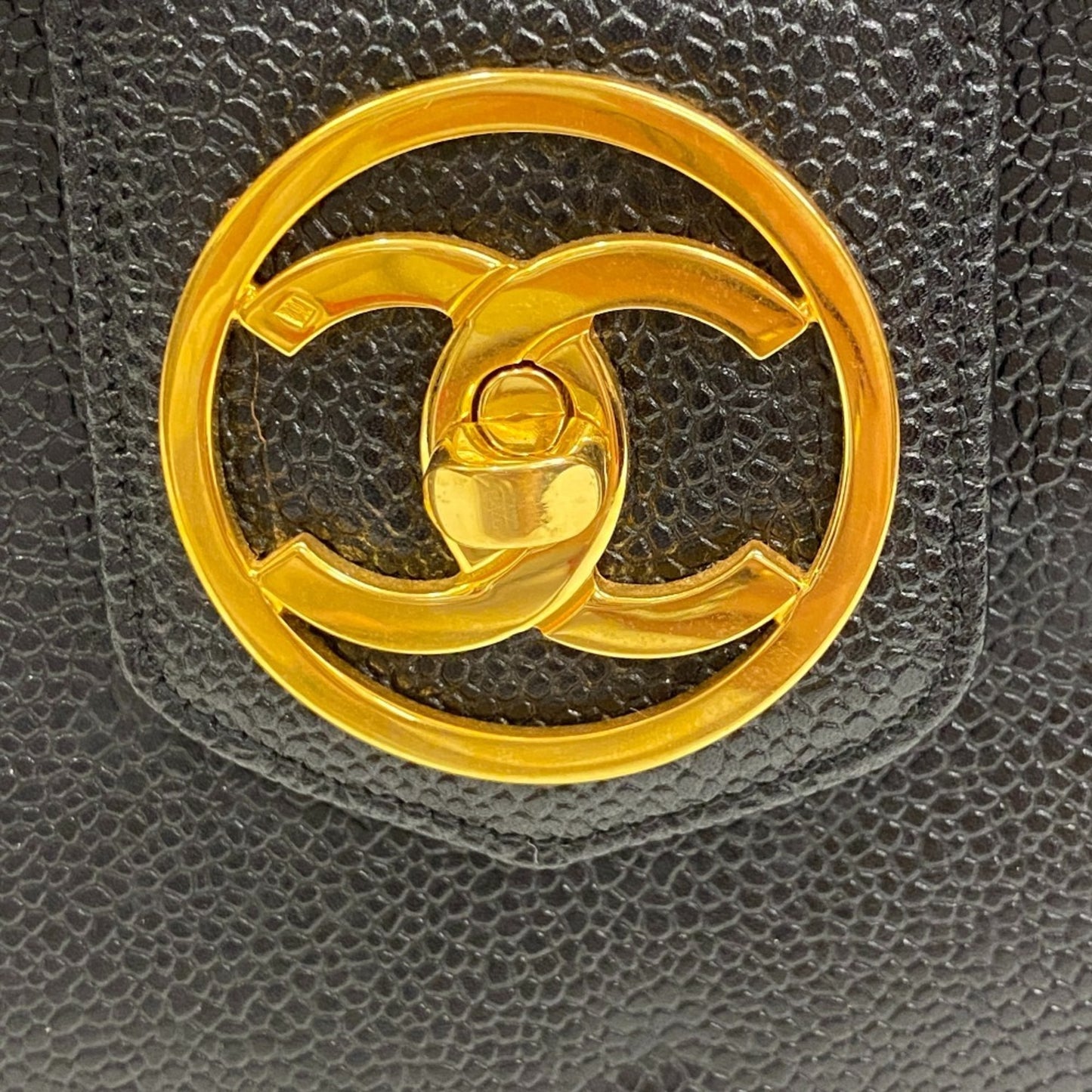 Chanel Calfskin Black Handbags