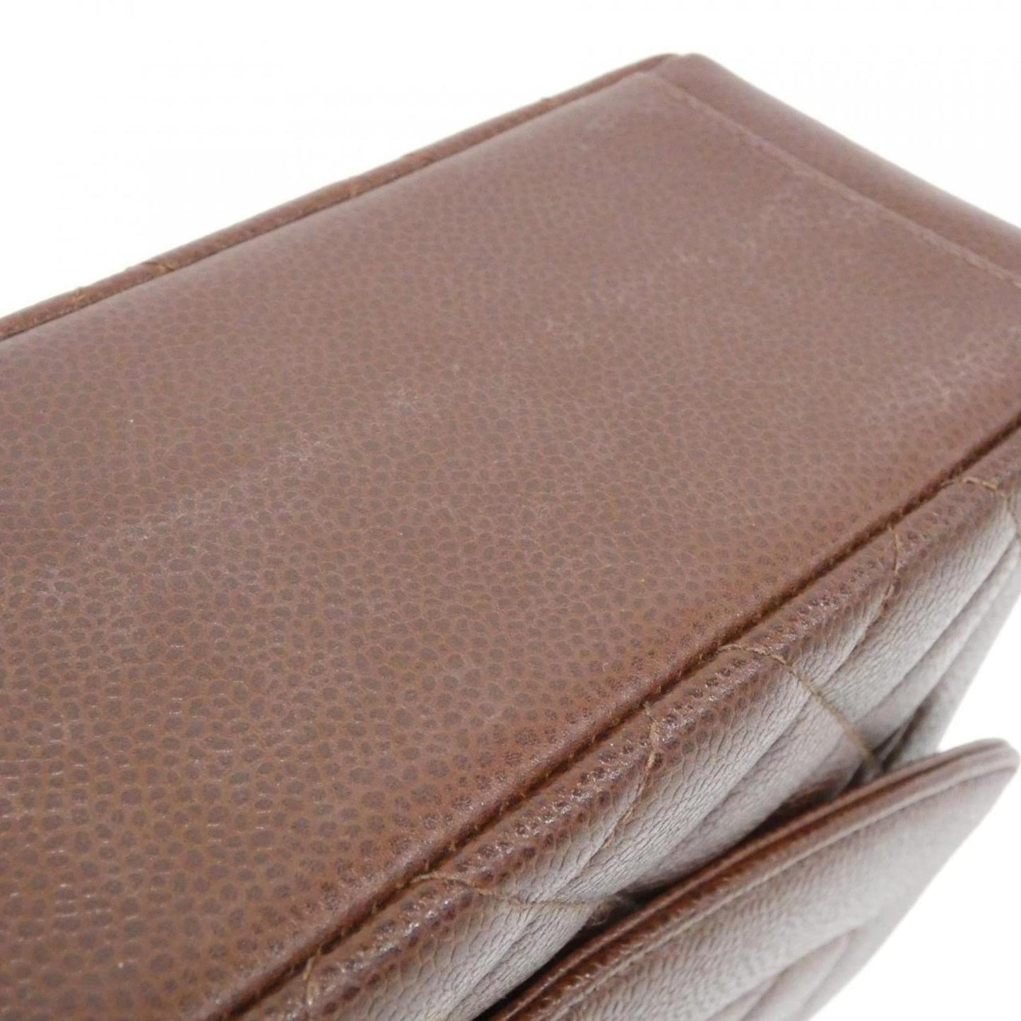 Chanel Calfskin Brown Shoulder Bags