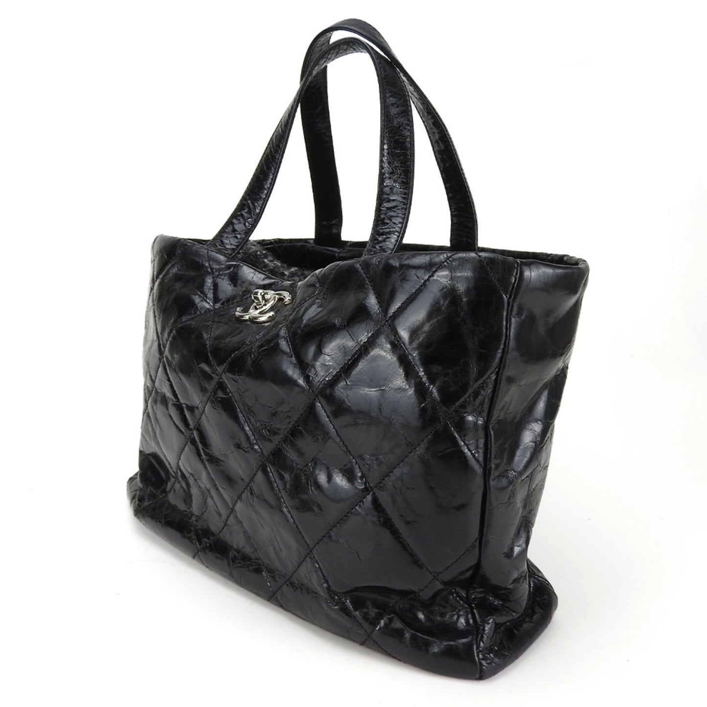 Chanel Tweed Black Tote Bags