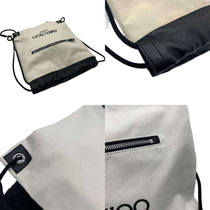 Jimmy Choo Canvas Black Backpacks
