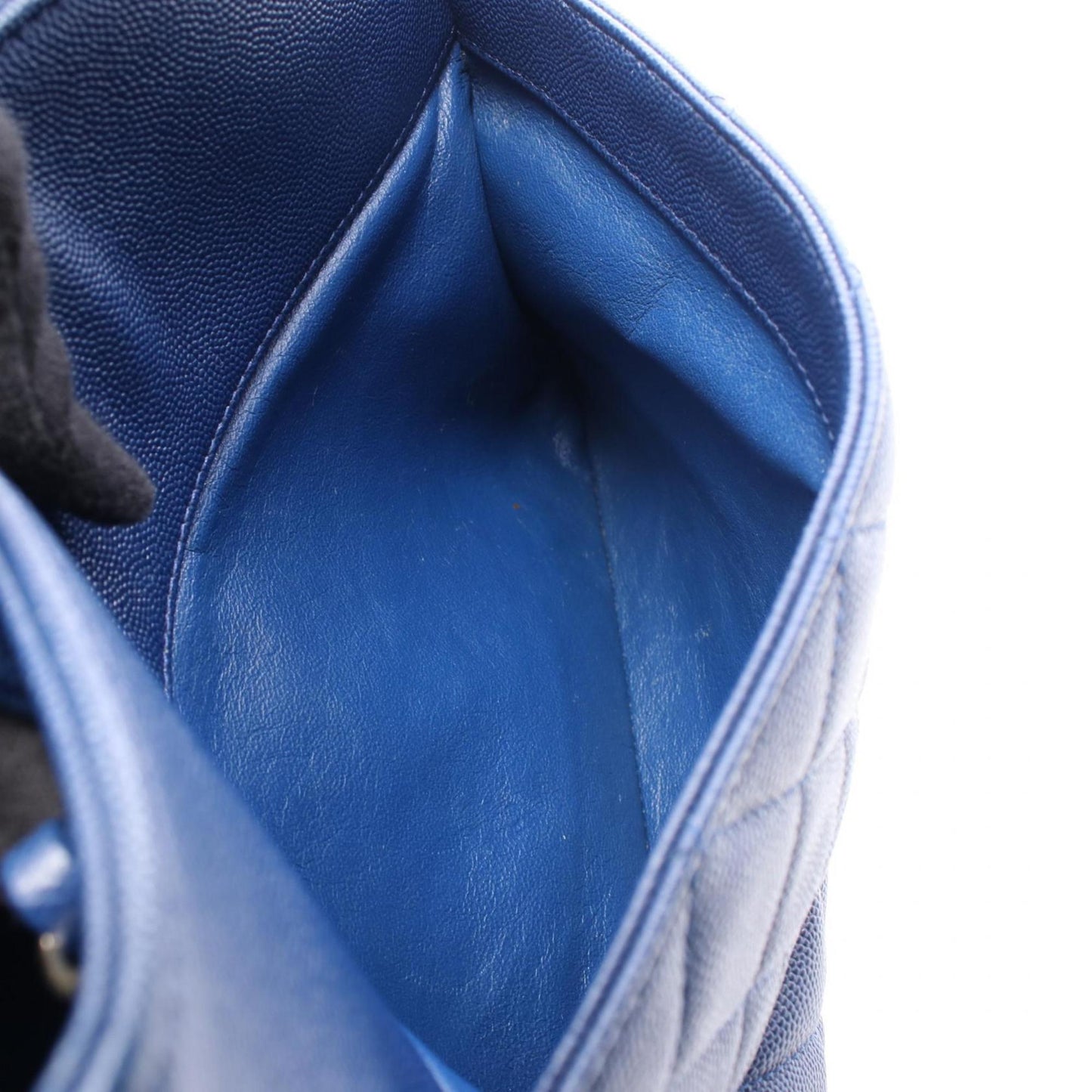 Chanel Calfskin Blue Shoulder Bags