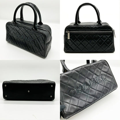 Chanel Calfskin Black Handbags