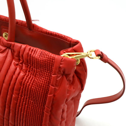 Prada Nylon Red Handbags