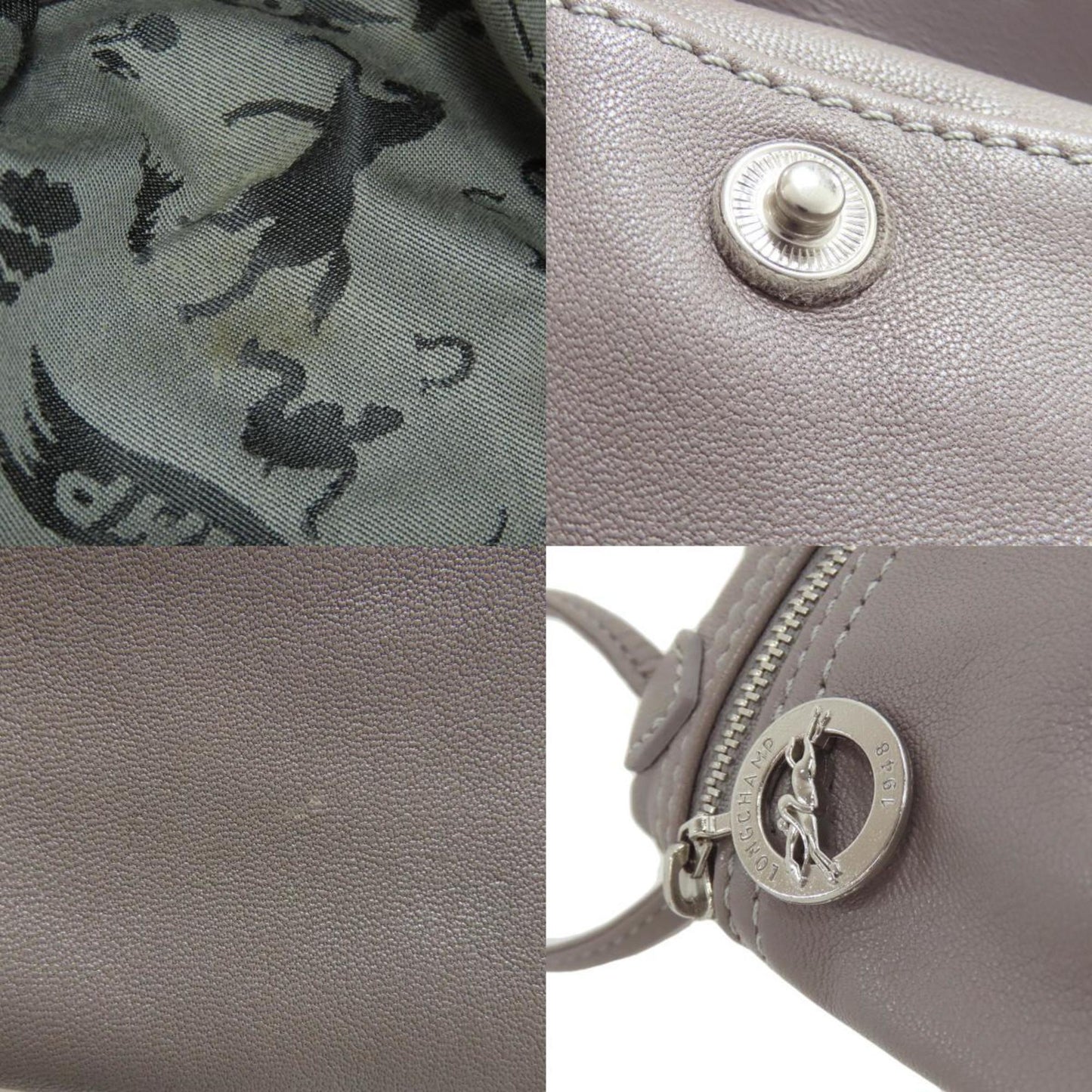 Longchamp Others Gray Shoulder Bags