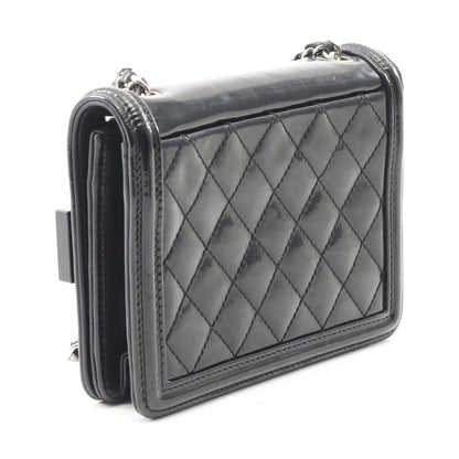 Chanel Patent Black Shoulder Bags