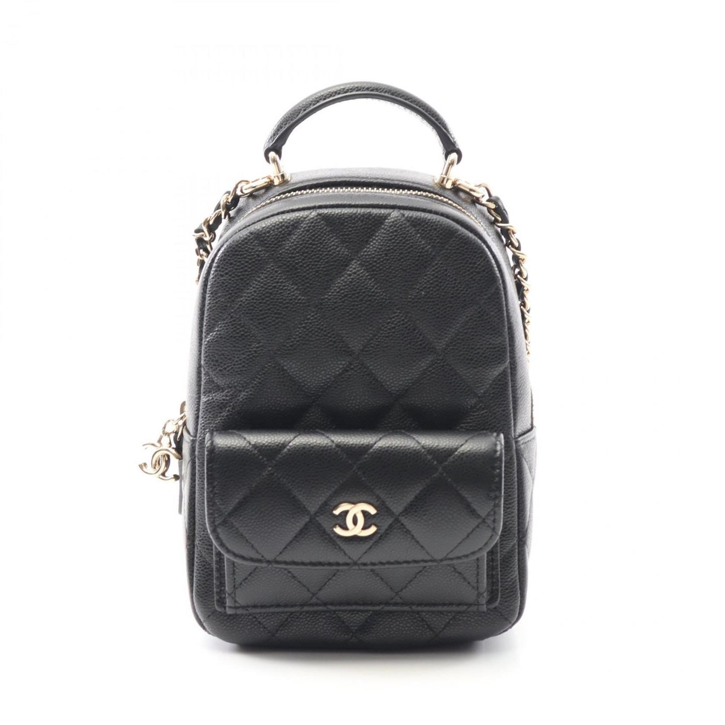 Chanel Calfskin Black Backpacks