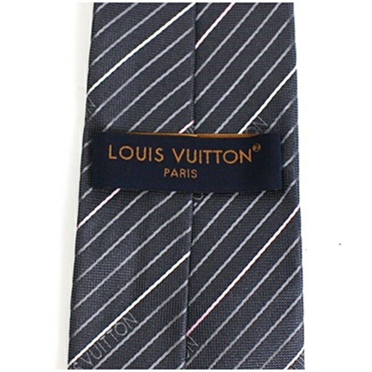 Louis Vuitton Silk Gray Ties