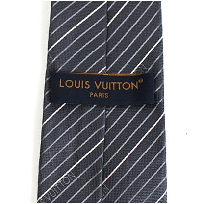 Louis Vuitton Silk Gray Ties