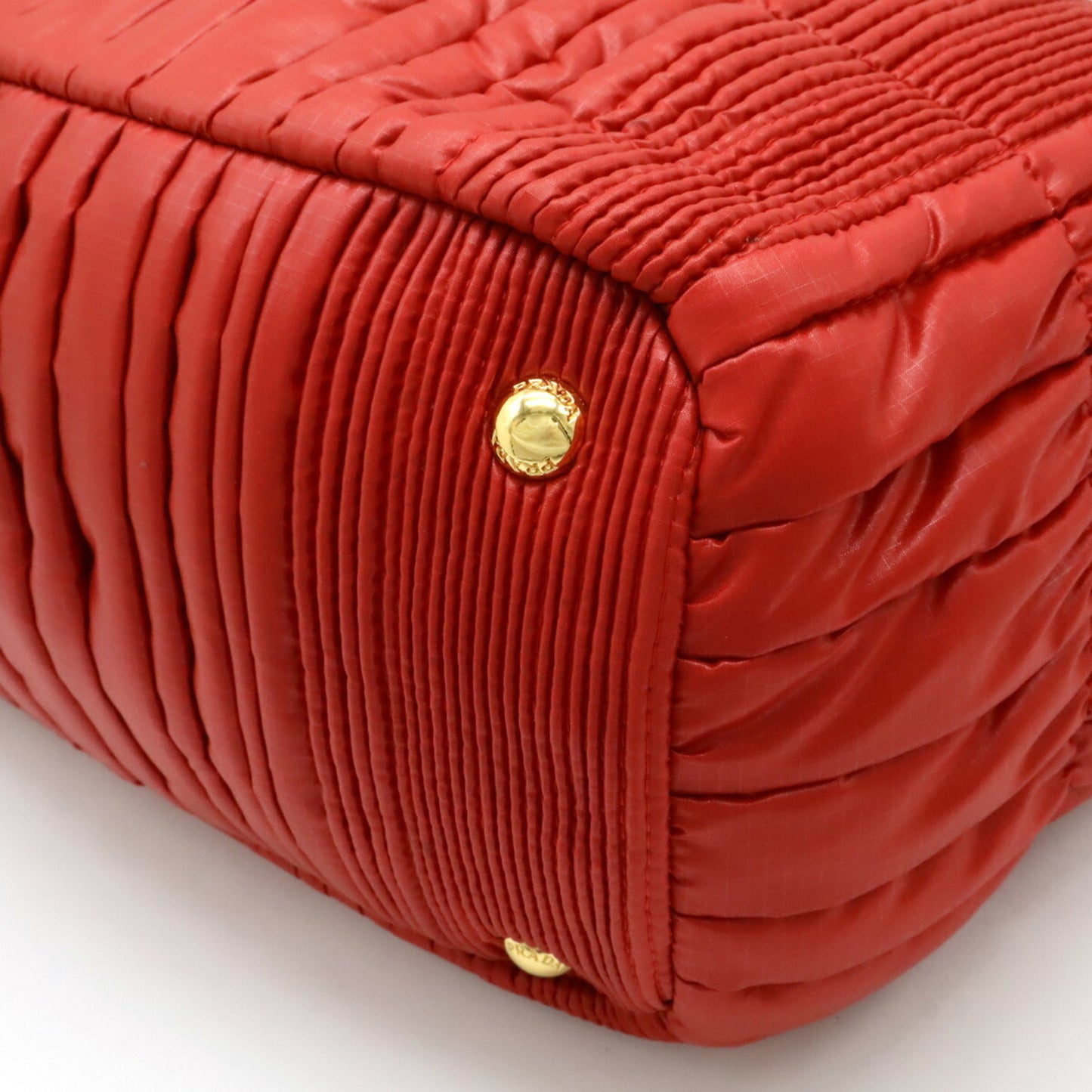 Prada Nylon Red Handbags
