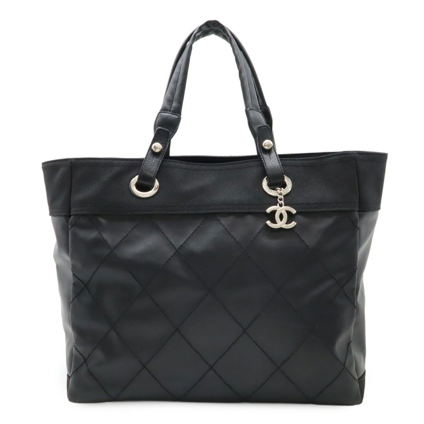 Chanel Coated Canvas Black Handbags