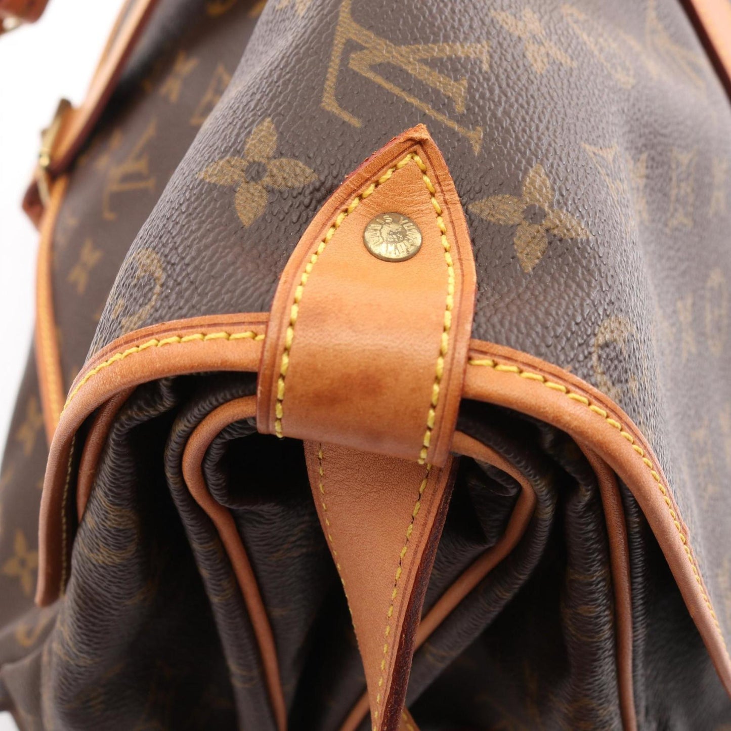 Louis Vuitton Coated Canvas Brown Shoulder Bags