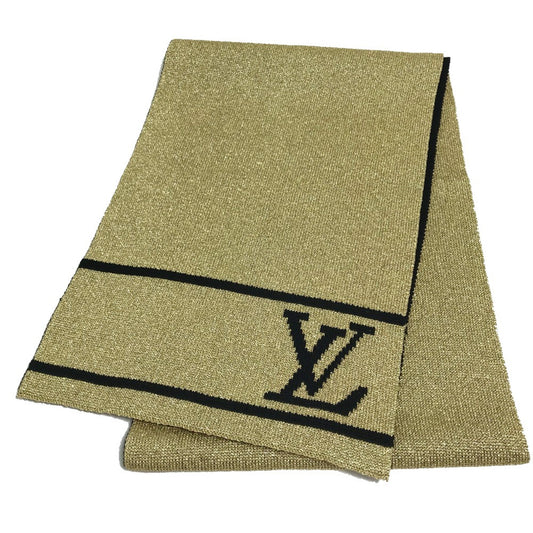 Louis Vuitton Wool Gold Scarves