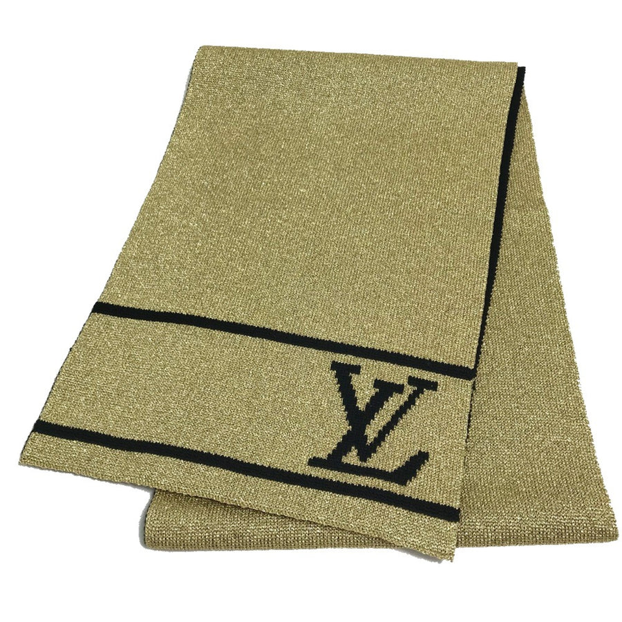 Louis Vuitton Wool Gold Scarves