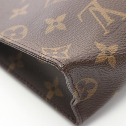 Louis Vuitton Coated Canvas Brown Clutch Bags