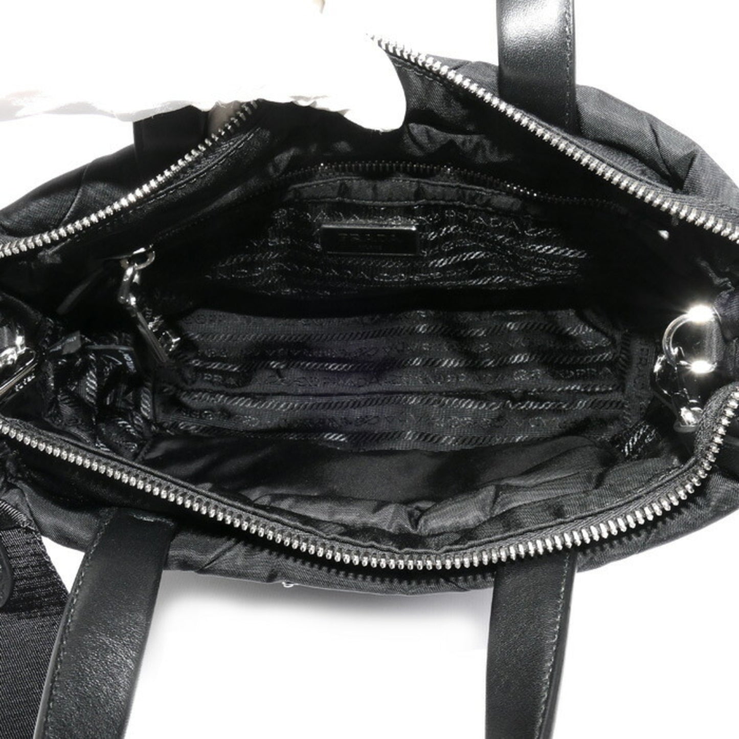 Prada Nylon Black Tote Bags