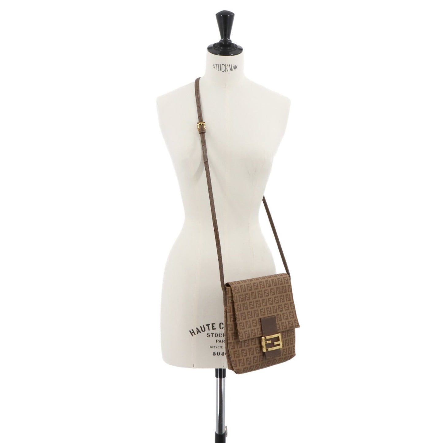 Fendi Pvc Brown Shoulder Bags