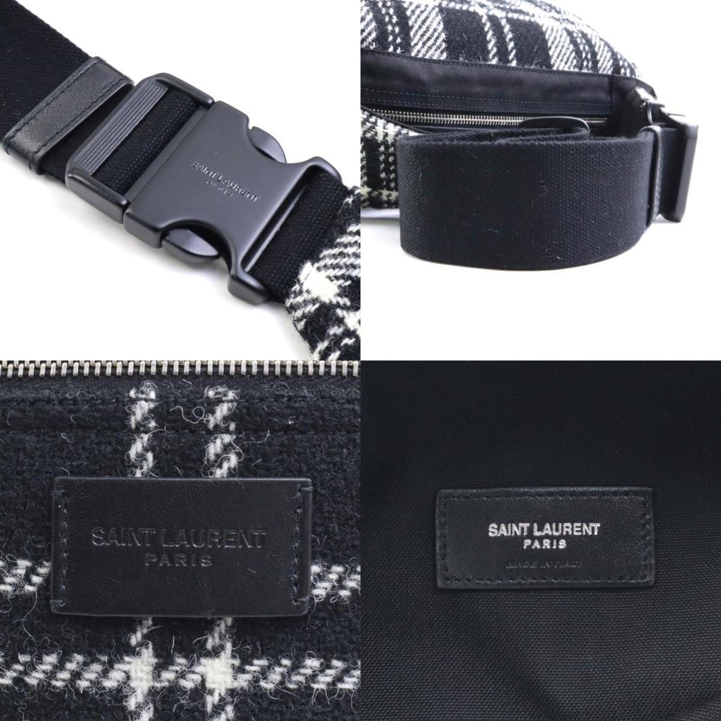 Saint Laurent Wool Black Crossbody Bags