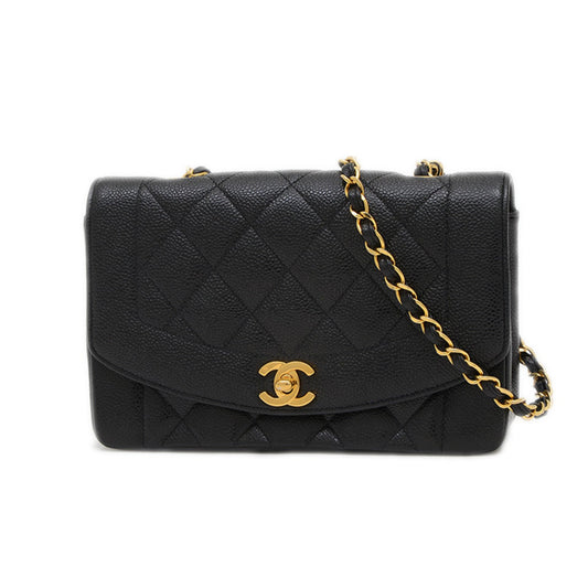 Chanel Calfskin Black Shoulder Bags