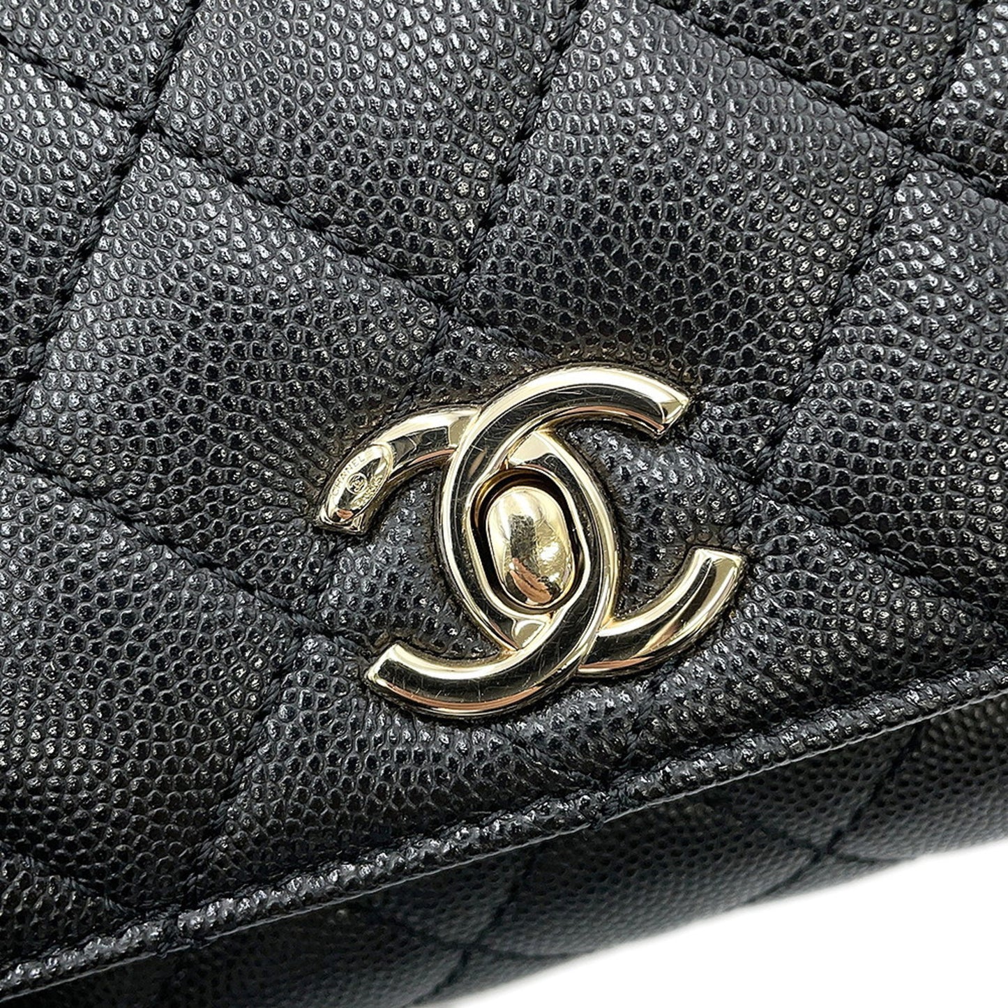Chanel Calfskin Black Handbags