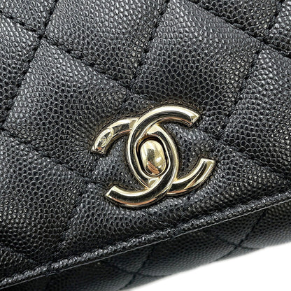 Chanel Calfskin Black Handbags