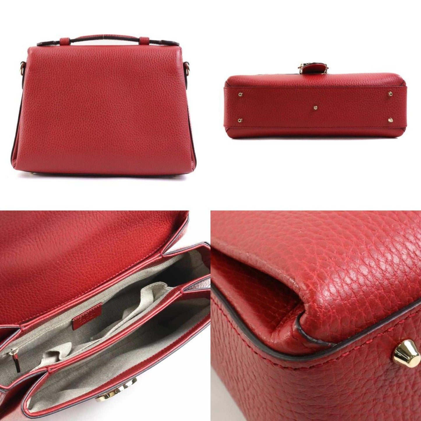 Gucci Other Metal Red Handbags